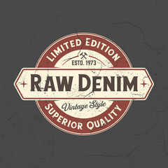 Obraz premium Raw Denim / Superior Quality - Tee Design for printing