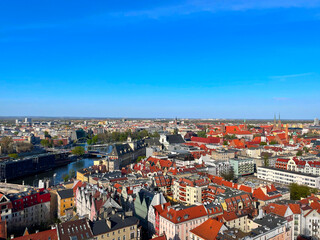 Naklejka na ściany i meble old town square with city hall, Wroclaw
