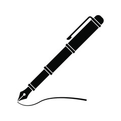 pen icon. symbol on blank background. vector illustration