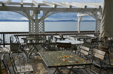 Fototapeta premium Herbst am Chiemsee