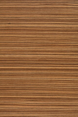 Zingana veneer background in light brown color, unique texture as part of your new home interior.