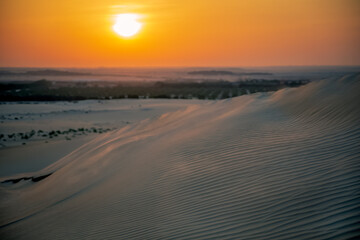 Beautiful Desert landscape view in Dammam Saudi Arabia.