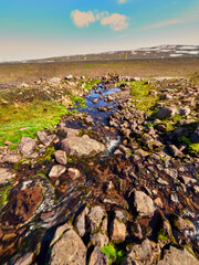 Paisajes de Islandia cerca de Seydisfjordur
