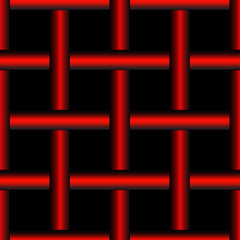 seamless black and red geometric pattern imitation of 3D graphics, design, texture, background