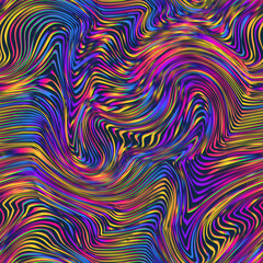 Bright curved stripes. Seamless texture