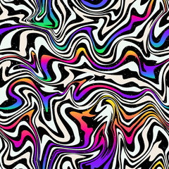 Colored curved line. Seamless texture