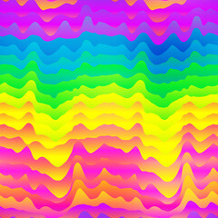 Psychedelic curved lines. Seamless texture