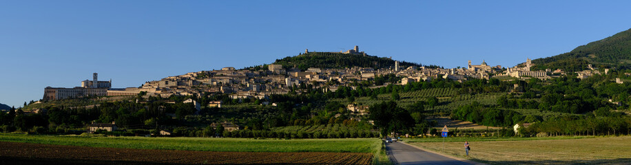 Fototapeta na wymiar Unesco heritage city of Assisi, Umbria, Italy