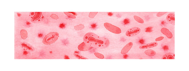 background with virus and monkeypox virions