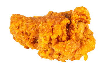 chicken fried spicy isolated on white background