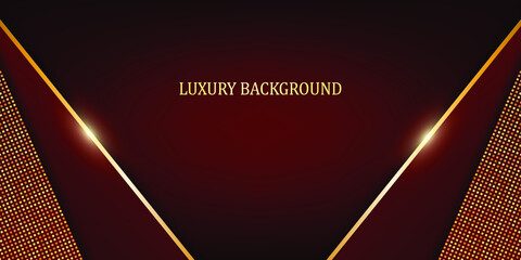 Red and gold luxury background. Vector illustration.