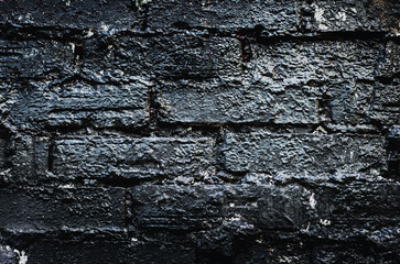 Brick Silver Wall. Grunge Rough structure. Abstract texture. Rock background. Rock texture. Black texture. Dark marble. Stone background. Rock pile. Paint spots. Rock surface with cracks.