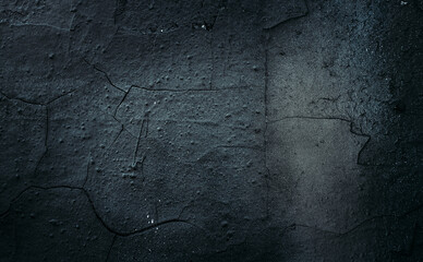 Rock surface with cracks. Black texture. Stone background. Dark marble. Rock texture. Rock pile. Paint spots wall. Grunge Rough structure. Abstract texture.