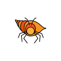 hernia, crab line icon. signs and symbols can be used for web, logo, mobile app, ui, ux