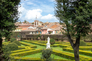 Historical garden "Horti Leonini" in San Quirico d'Orcia - Val d'Orcia Siena Province, Tuscany, Italy