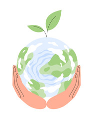 Caring for the planet. Ecology and environmental protection.