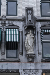 Architectural fragments of Art Nouveau style White House (Het Witte Huis) - Europe's first...