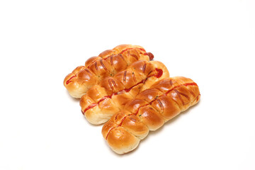 白バックのウインナーパン