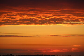 sunset at the beach