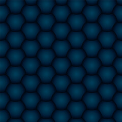Neutral Dark Blue Spheres Seamless Pattern. Vector tileable background for web or business presentation. - 507696673