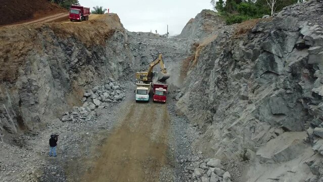 ilheus, bahia, brazil - may 23, 2022: deforestation area in the Atlantic Forest region for the construction of a highway in the city of Ilheus, in the south of Bahia.
