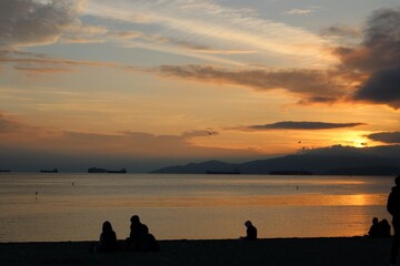 A sunset at Vancouver