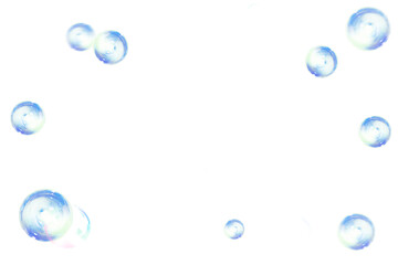 Bubbles Photoshop Overlays, Realistic Soap air bubbles Photo effect, png