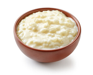 bowl of rice pudding