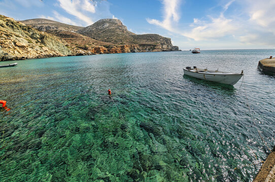 Agali beach in Folegandros, Greece