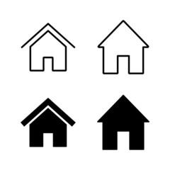 House icons vector. Home sign and symbol