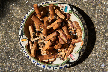cigarette butts