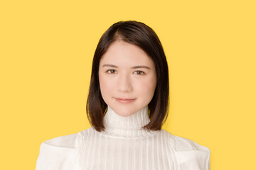 笑顔の女性