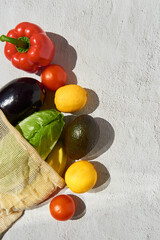 Full box of groceries