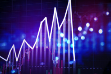 Finance chart showing a sharply declining