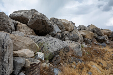 rocks and sky