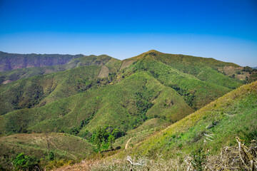 Complex mountain view in Nan Province