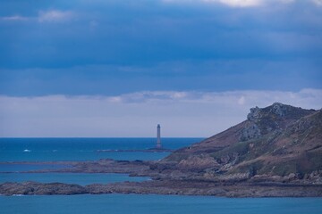 Fototapeta na wymiar The lighthouse of Goury during the day