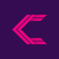 initial logo C or letter C logo, very suitable for a finance business logo or other business, can also be used as a game or technology community logo