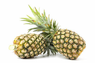 Pineapples. isolated on a white background.