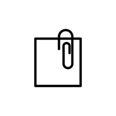 paper clip new icon simple vector