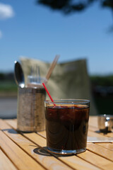 アウトドア、コーヒー、晴天