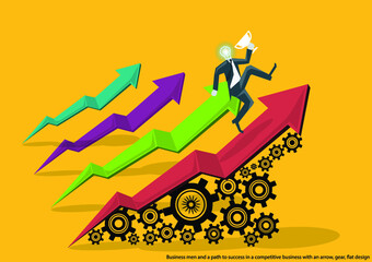 Illustration business.design modern  idea and concept think creativity. for Social network,success,plan,think,search,analyze,communicate, futuristic idea innovation technology.