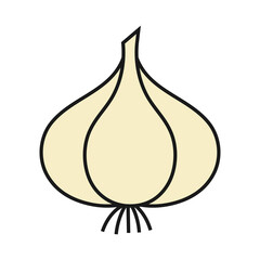 garlic icon design template vector illustration