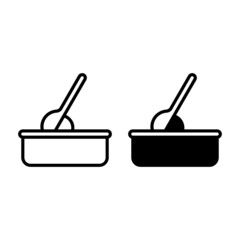 ice cream icon. Suitable for website design, logo, app and UI. Based on the size of the icon in general, so it can be reduced.