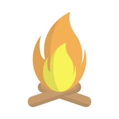 Bonfire icon design template vector illustration