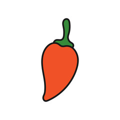 chili pepper icon design template vector illustration