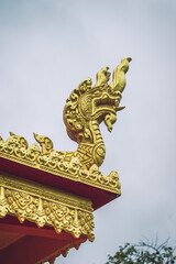 view of Ta Pa pagoda in Ta Pa hill, Tri Ton town, one of the most famous Khmer pagodas in An Giang province, Mekong Delta, Vietnam.