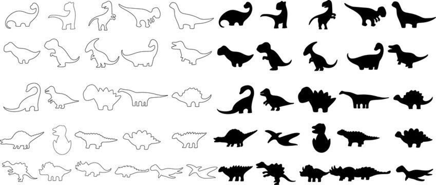 Big set of dinosaurs,Animals Bundle Coloring Forest ,
Head Animal, Big collection of decorative for kids,baby characters,
card,hand drawn,
cartoon style.vector illustration