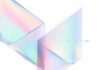 Set of colored 3D objects on a white background.