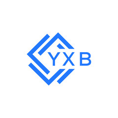 YXB letter logo design on white background. YXB creative initials letter logo concept. YXB letter design. 